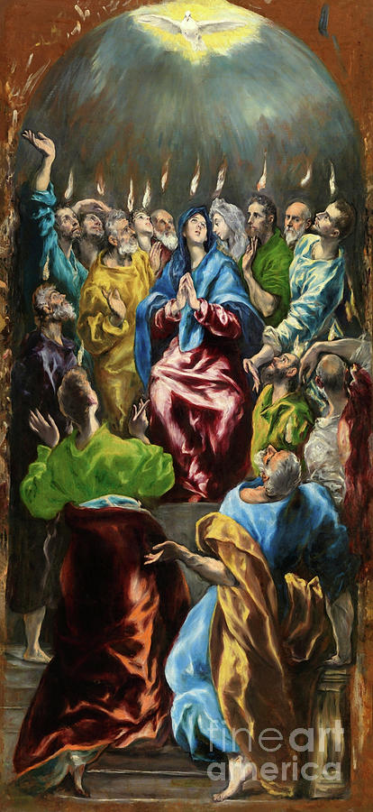 Pentecost Painting by El Greco
