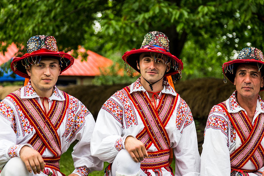 People wearing traditional Romanian clothing in Bucharest, Romania #2 Photograph by Coldsnowstorm