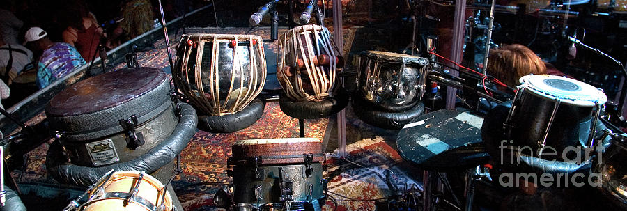 Percussion Setup for Mickey Hart's Global Drum Project #2 Photograph by ...