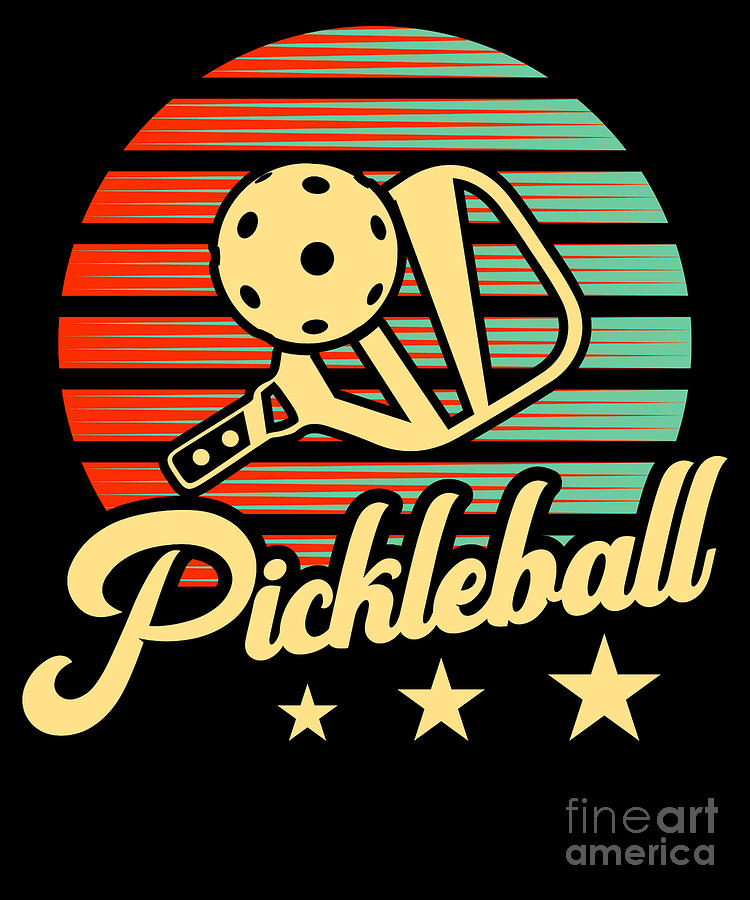 Pickleball Retro Pickleball Player Digital Art By Yestic 