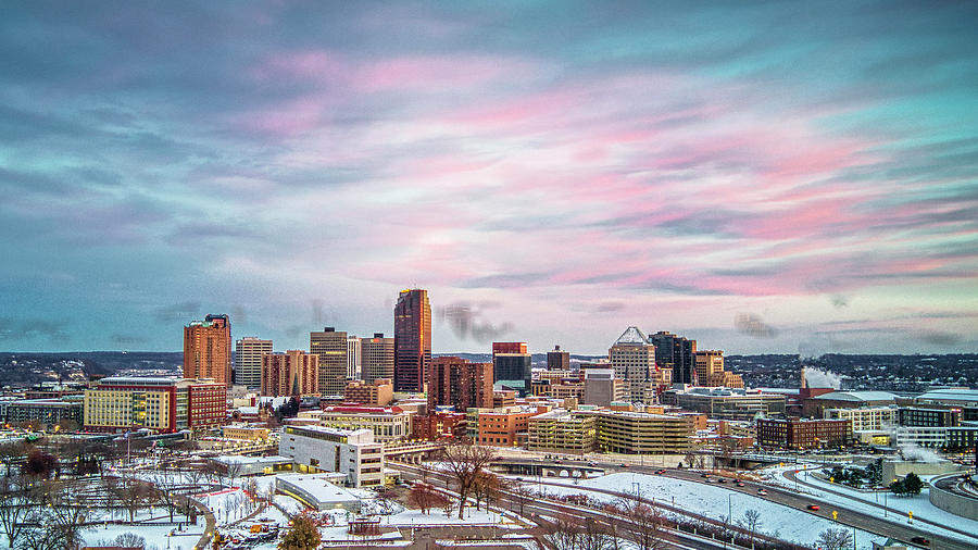 Pictures Over Minnesota Twin Cities Sunset From St Paul Photograph By 