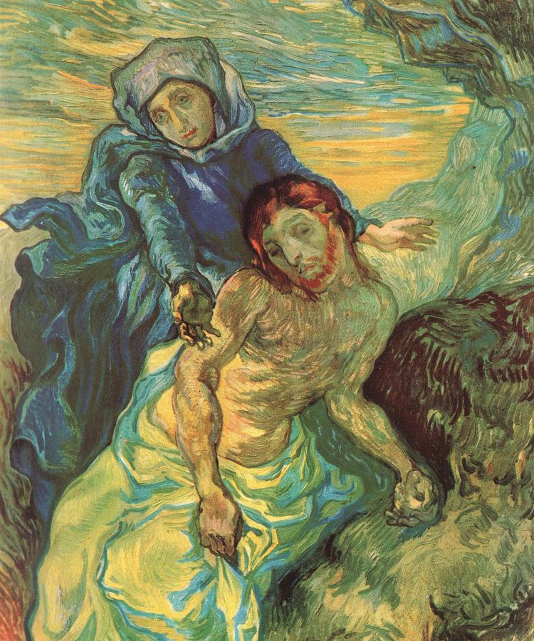 Pieta Painting by Vincent Van Gogh - Fine Art America