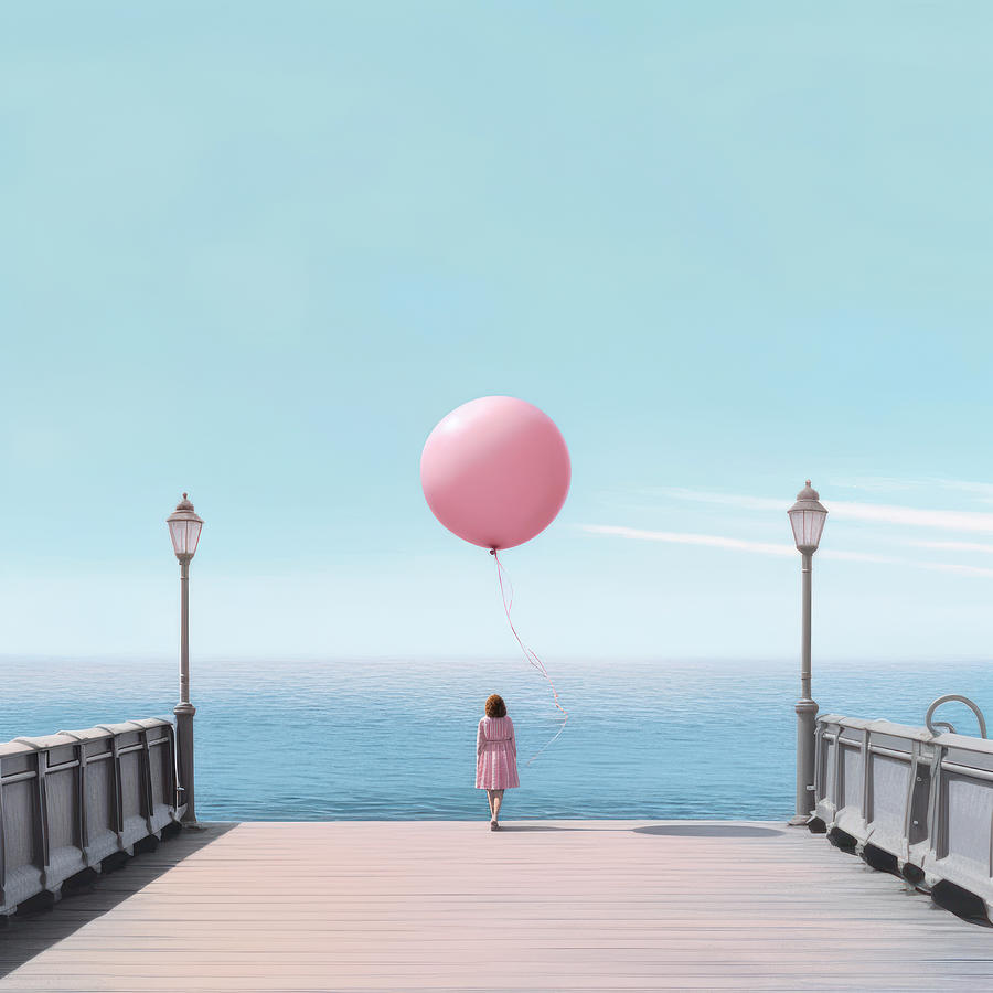 Pink Balloon #2 Digital Art by Scott Meyer