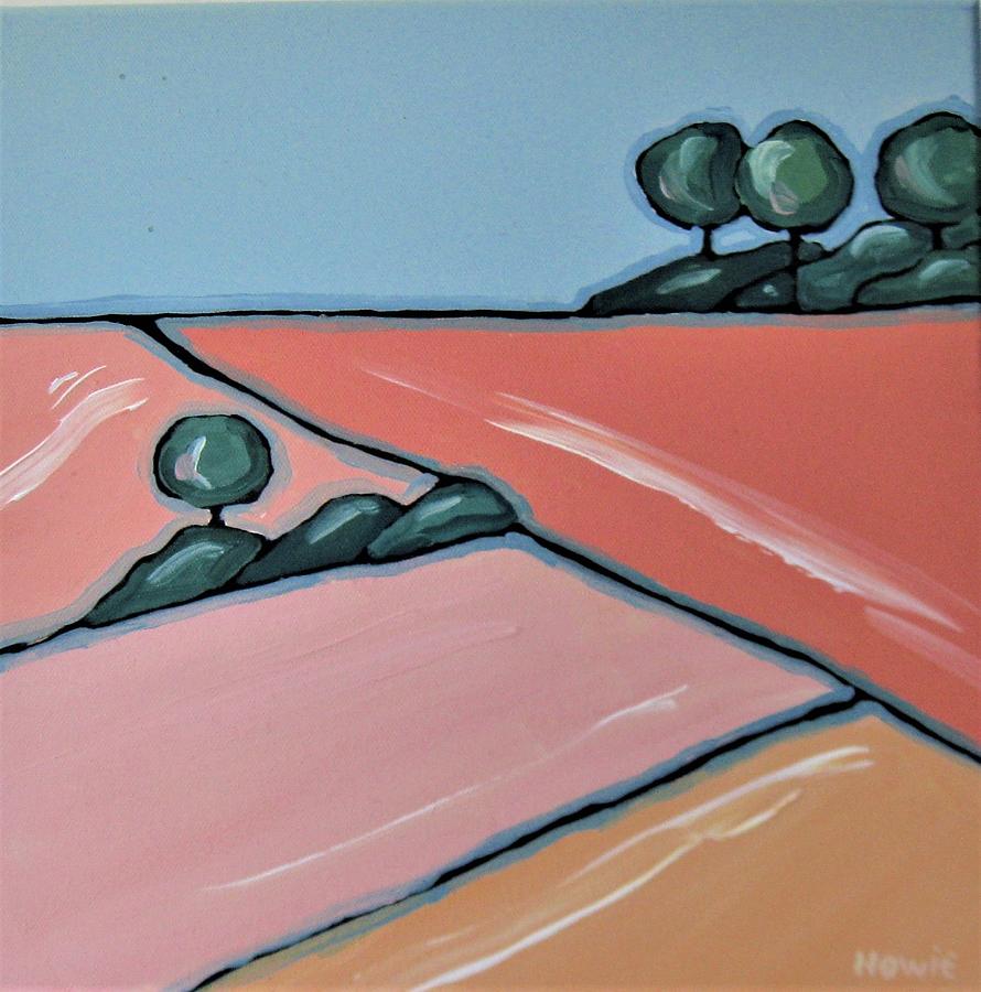 Pink Landscape Painting