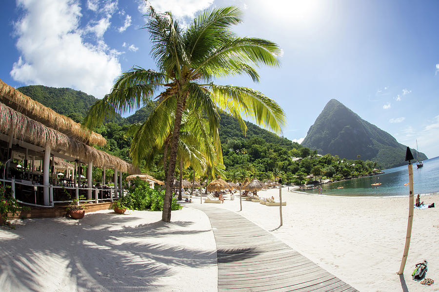 Pitons in St. Lucia Photograph by John Hancock