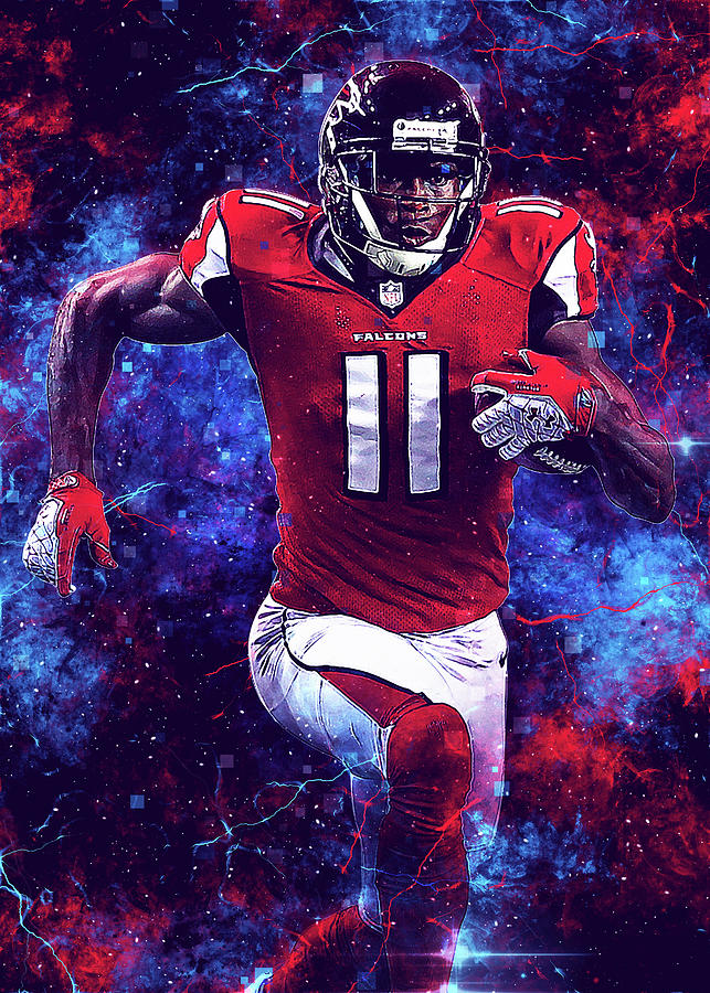 Player Atlanta Falcons Player Julio Jones Juliojones Julio Jones Digital  Art by Wrenn Huber - Fine Art America