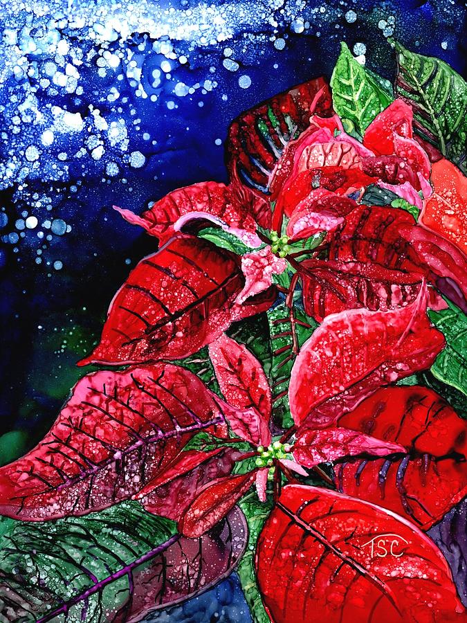 Poinsettia #3 Painting by Tammy Crawford