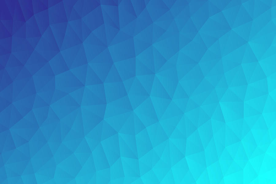 Polygonal mosaic with Blue gradient - Abstract geometric background - Low Poly #2 Drawing by Bgblue