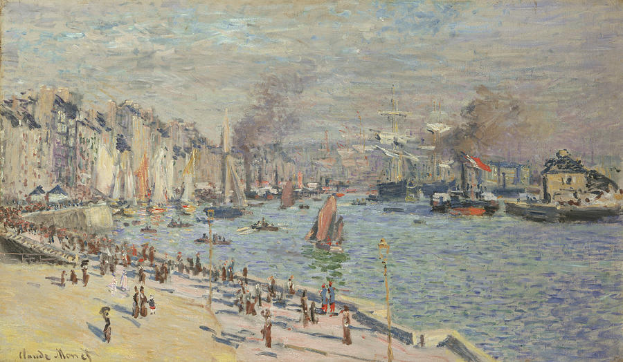 Port of Le Havre, from 1874 Painting by Claude Monet