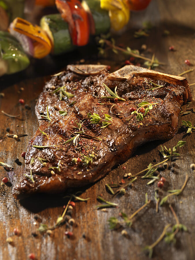 Porterhouse Steak with Fresh Herbs #2 Photograph by LauriPatterson Porterhouse Steak with Fresh Herbs #2 Photograph by LauriPatterson