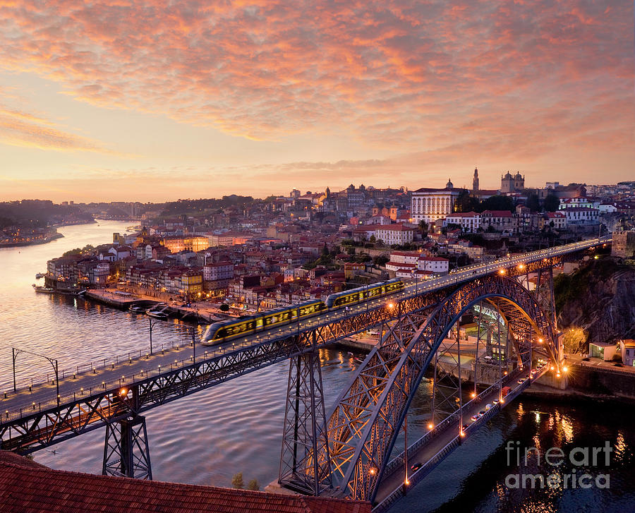 Porto at dusk #2 Photograph by Mikehoward Photography