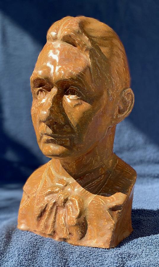 Portrait Bust Of Rudolf Steiner #2 Sculpture by David Dozier