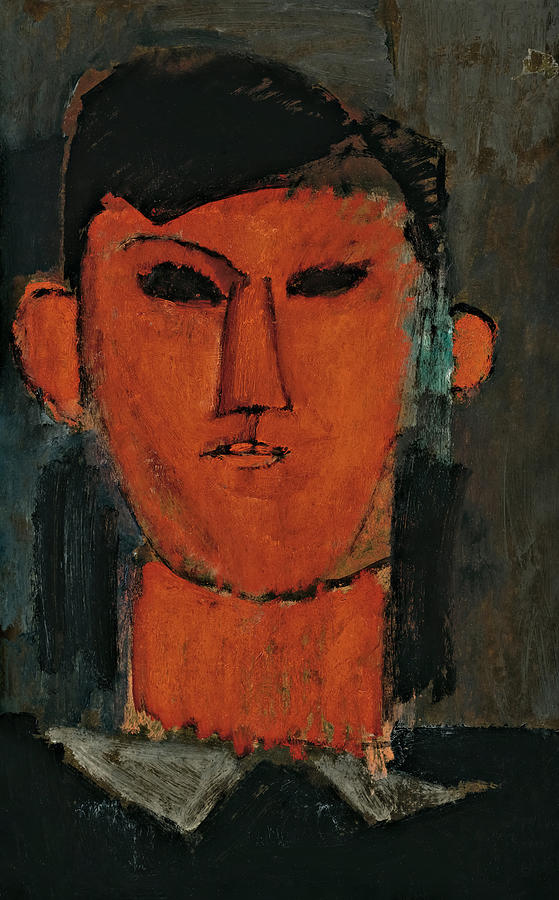 Portrait De Picasso By Amedeo Modigliani Painting