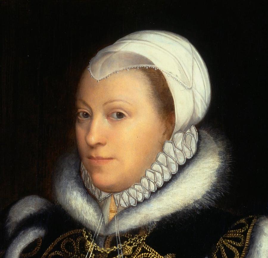 Portrait of a Woman probably Catherine Carey Lady Knollys Painting by ...