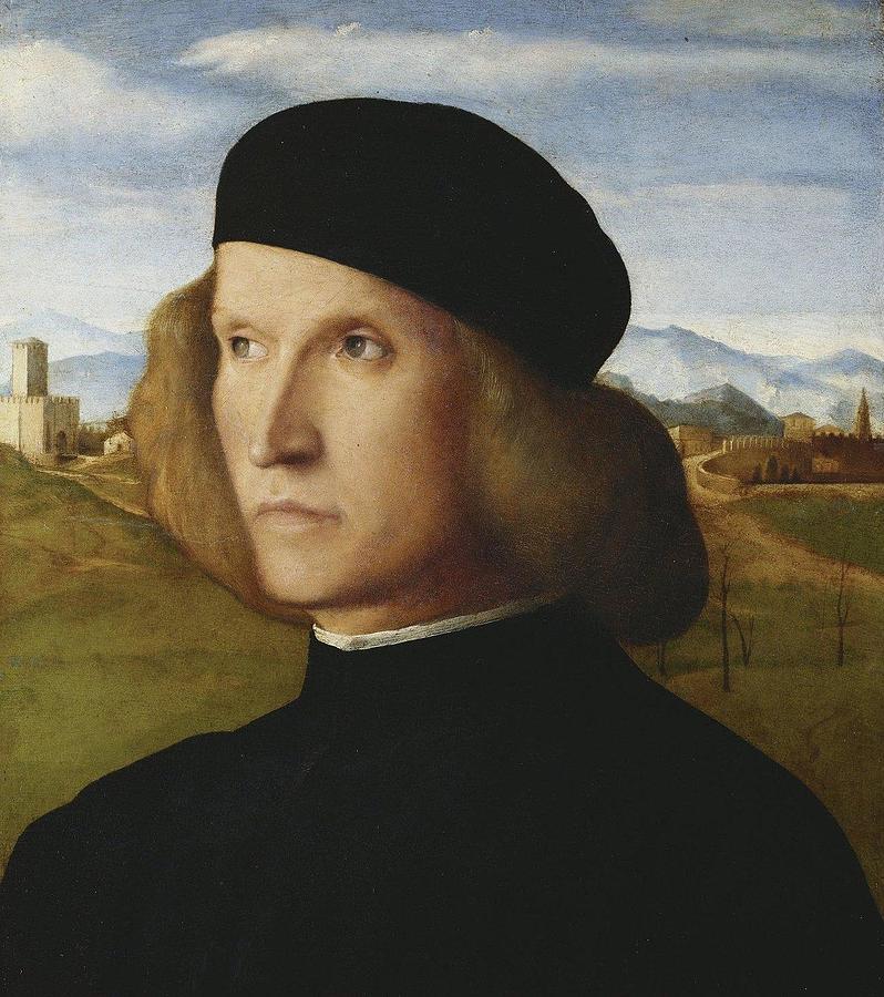 Portrait of a Young Man Drawing by Giovanni Bellini - Fine Art America