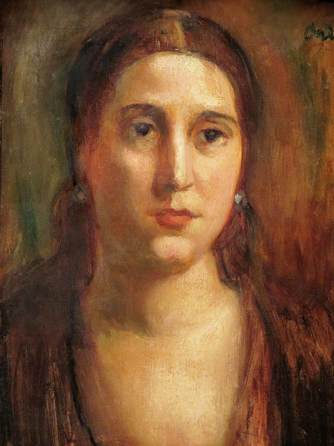 Portrait of Chela Aranis Painting by Manuel Ortiz de Zarate - Fine Art ...