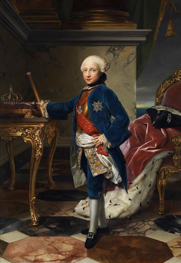 Anton Raphael Mengs Painting - Portrait of Ferdinand IV  #2 by Anton Raphael Mengs