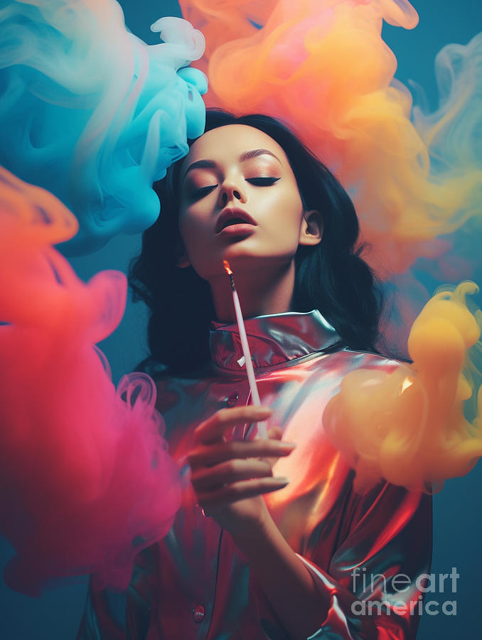 Portrait  Of  Ross  Tran    Surreal  Cinematic  Minima  By Asar Studios Painting
