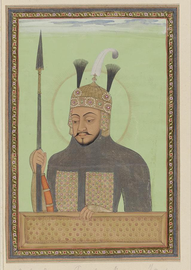 Portrait of Timur, also called Tamerlan, anonymous, c. 1686 #2 Painting by Artistic Rifki