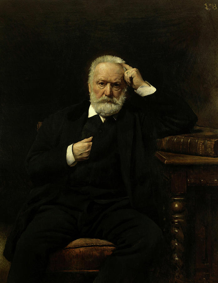 Victor Hugo Painting - Portrait of Victor Hugo #2 by Leon Bonnat