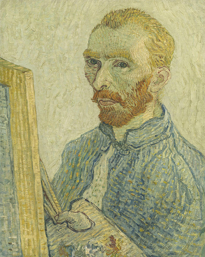 Portrait Painting - Portrait of Vincent van Gogh  #2 by Imitator of Vincent van Gogh