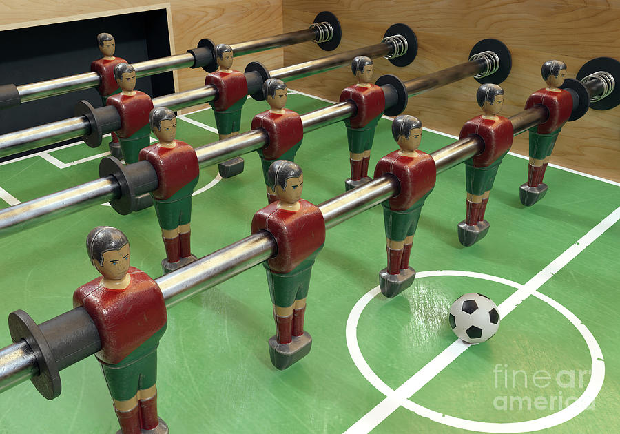 Portugal Foosball Team Digital Art