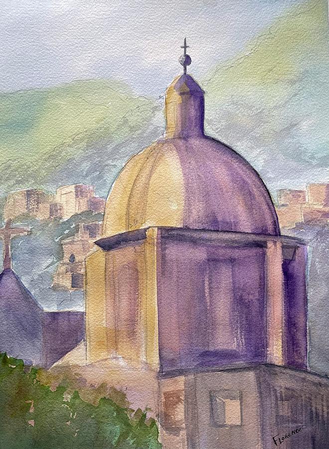 Positano #3 Painting by Paintings by Florence - Florence Ferrandino