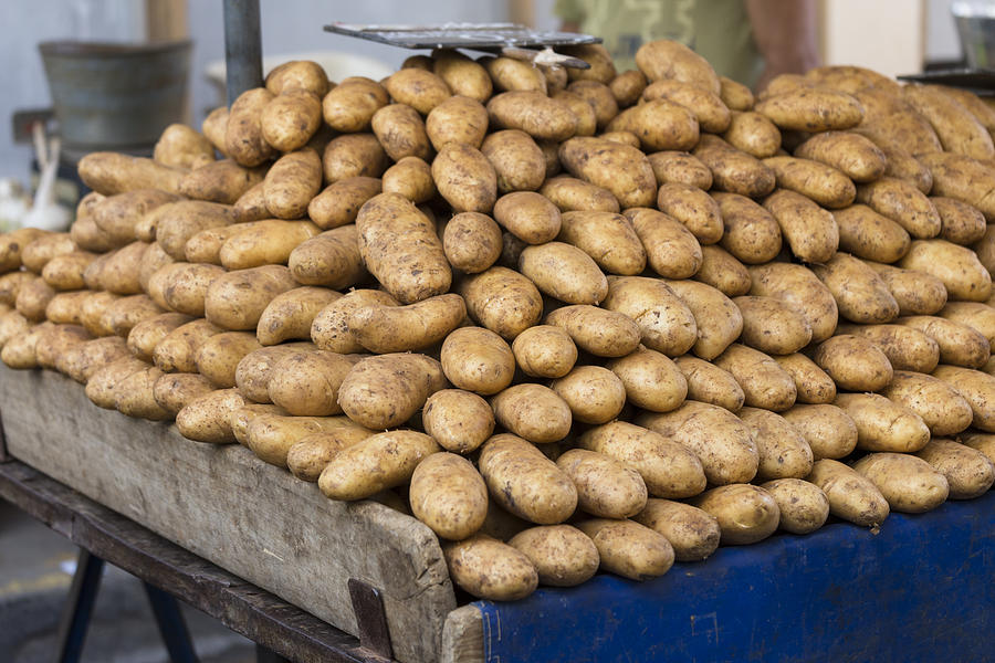 Potatoes at the market #2 Photograph by Adél Békefi