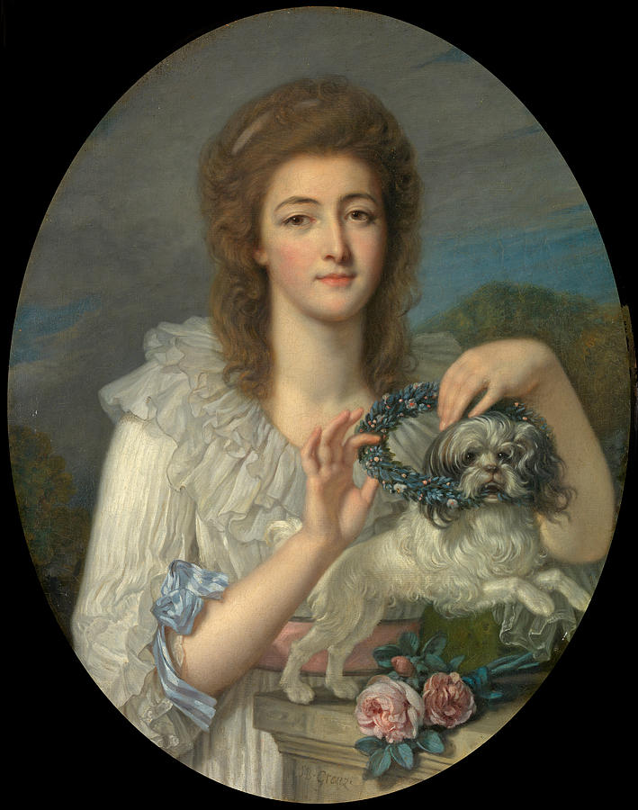 Princess Varvara Nikolaevna Gagarina #3 Painting by Jean-Baptiste Greuze