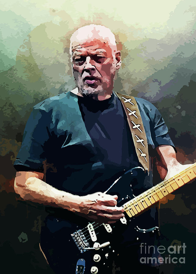 David gilmour Painting by Acher Acher creative | Fine Art America