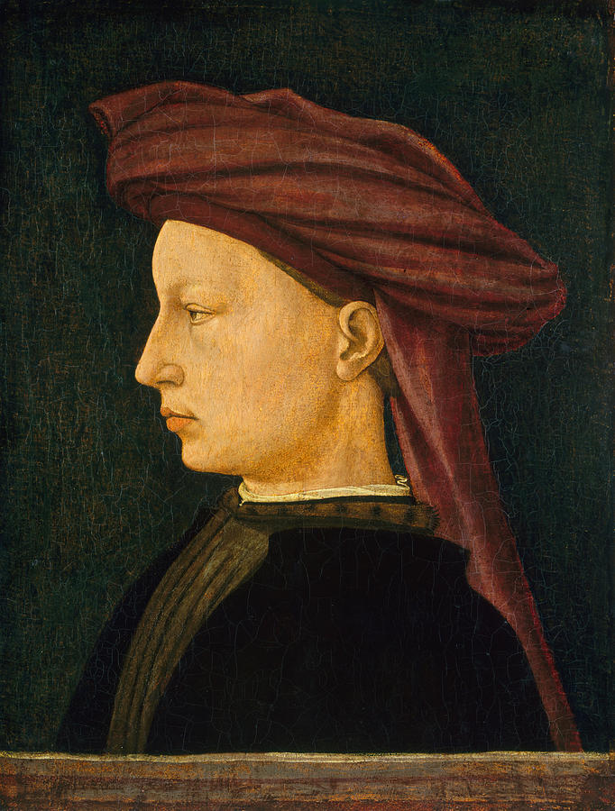 Profile Portrait of a Young Man #2 Painting by Florentine   th Century