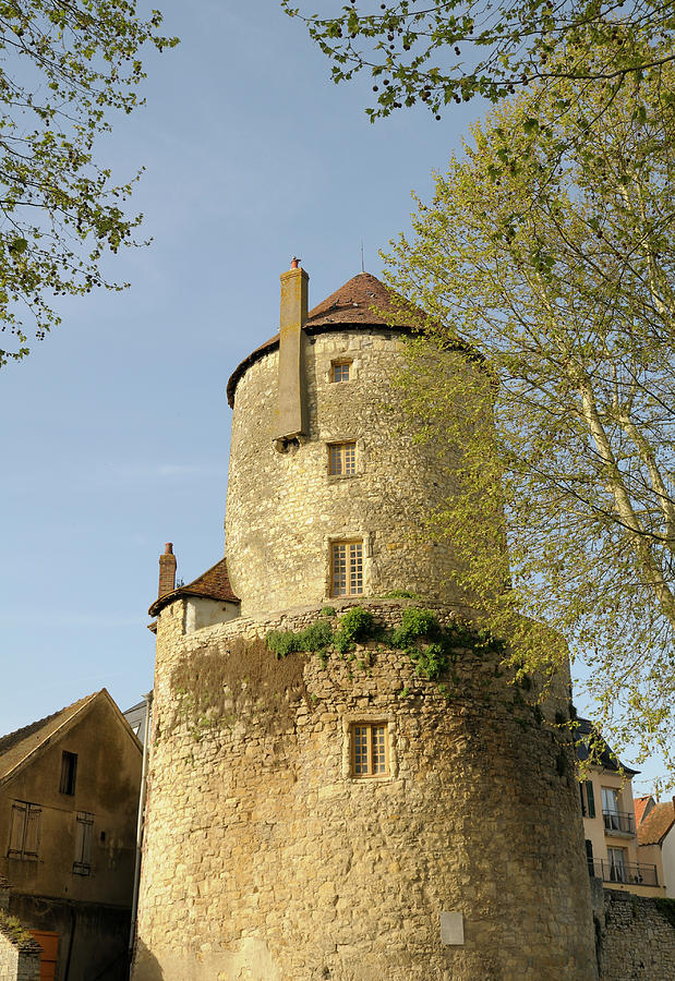Promenade des remparts, Goguin Tower, Nevers, Nievre, Burgundy, France #2 Photograph by Kevin Oke