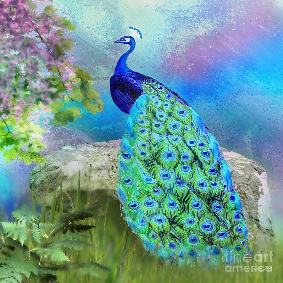 Proud Peacock #2 Digital Art by Morag Bates