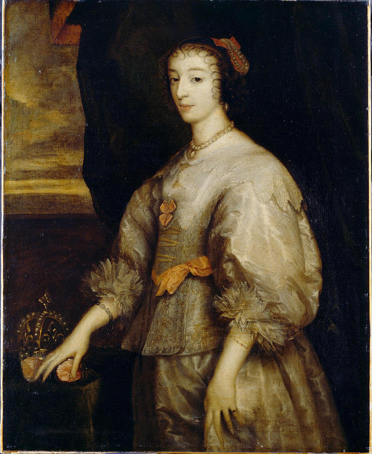 Queen Henrietta Maria #3 Painting by Anthony van Dyck
