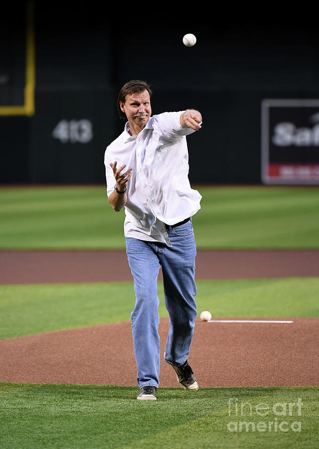 Randy Johnson Photograph by Norm Hall Randy Johnson Photograph by Norm Hall