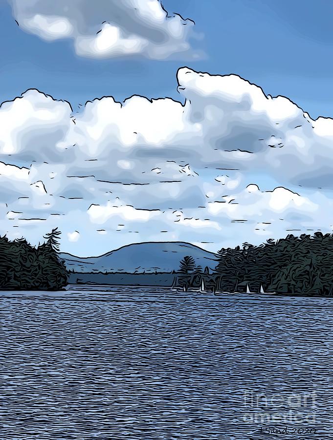 Raquette Lake #2 Digital Art by Lorraine Sanderson