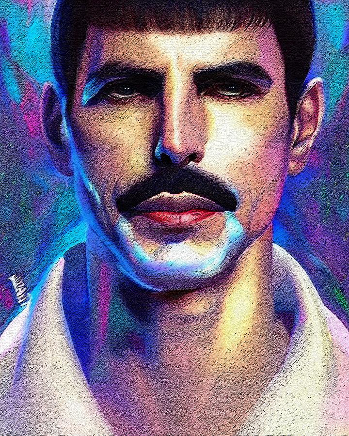 Realistic Portrait Of Freddie Mercury Digital Art By Edgar Dorice Pixels 2758