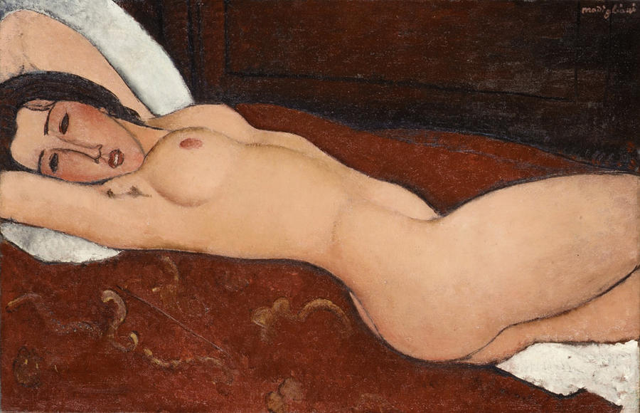 Reclining Nude #9 Painting by Amedeo Modigliani