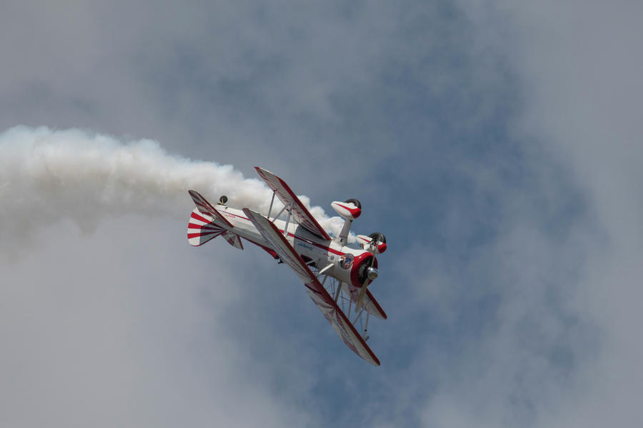 Red and White Airplane #4 Photograph by Carolyn Hutchins