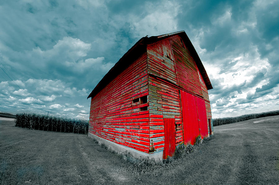 Red Barn Photograph by Christopher Trott