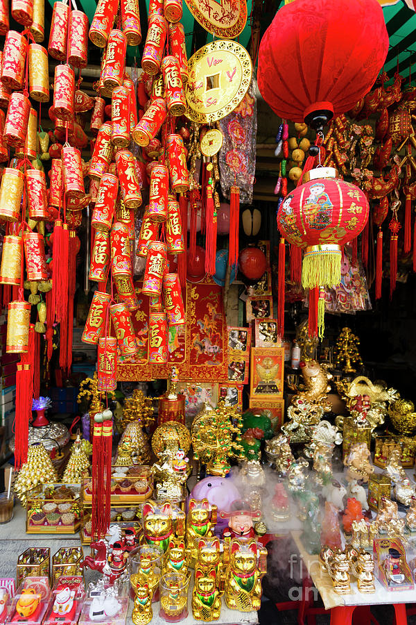 Red Chinese New Year Decorations #2 by Kevin Miller