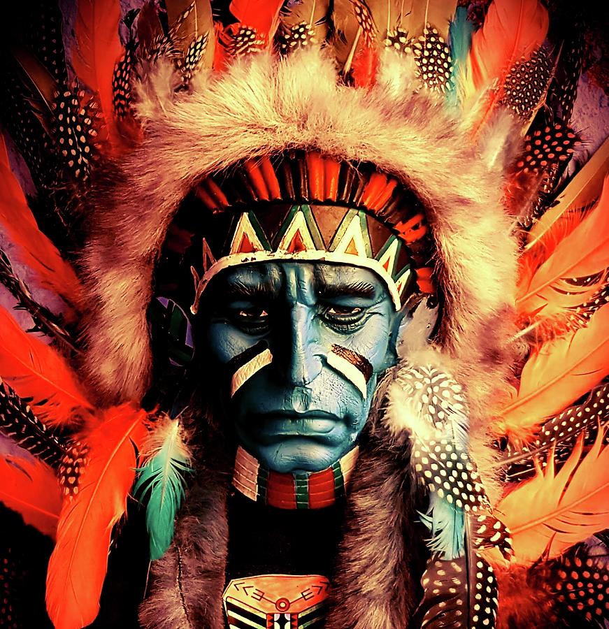 Red Indian #2 Digital Art by Loraine Yaffe