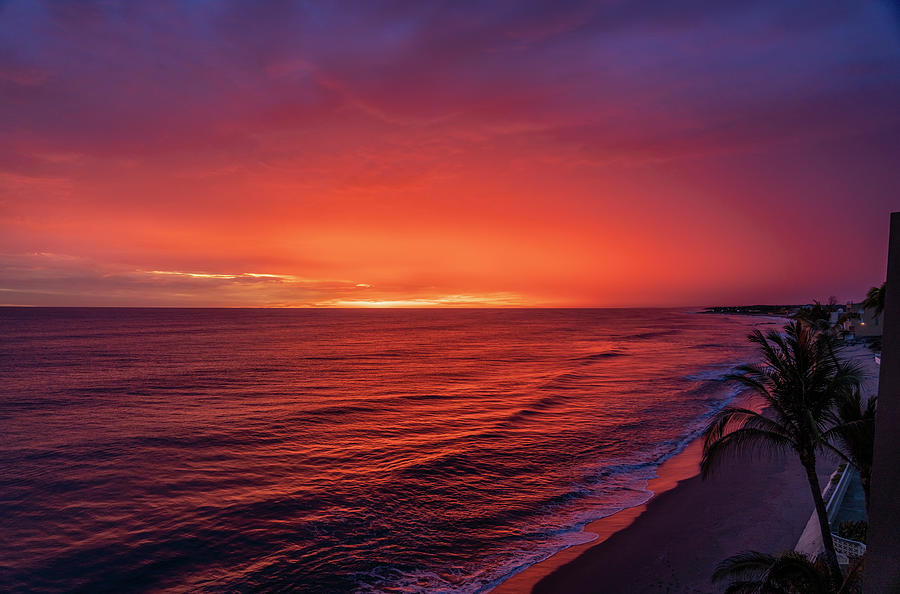 Red Sunset Mazatlan #2 Photograph by Tommy Farnsworth