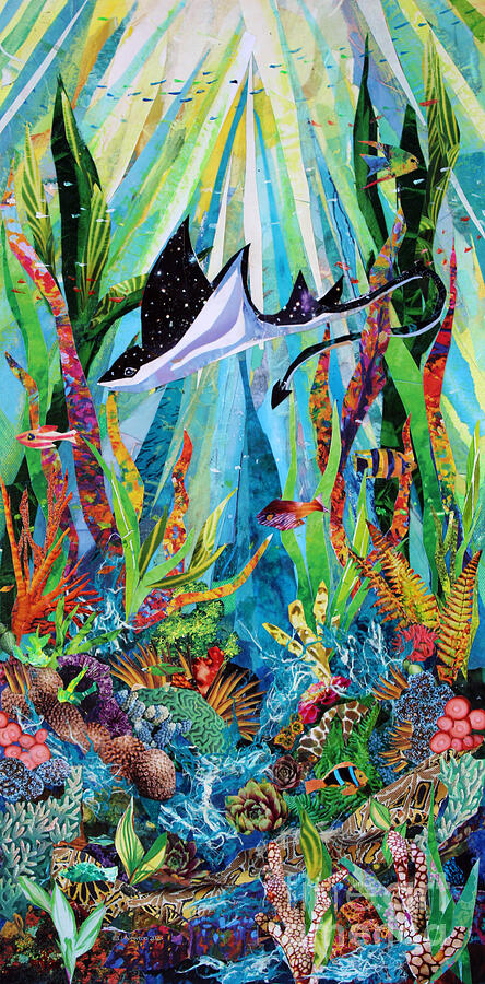 Reef Life #3 Mixed Media by Li Newton