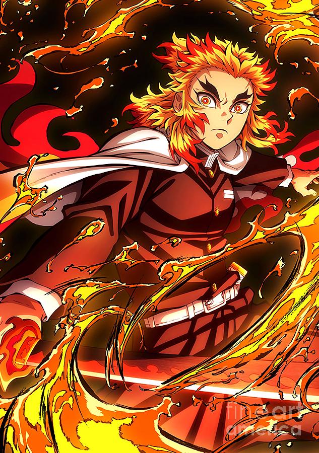 Rengoku Digital Art by Black Wood | Fine Art America