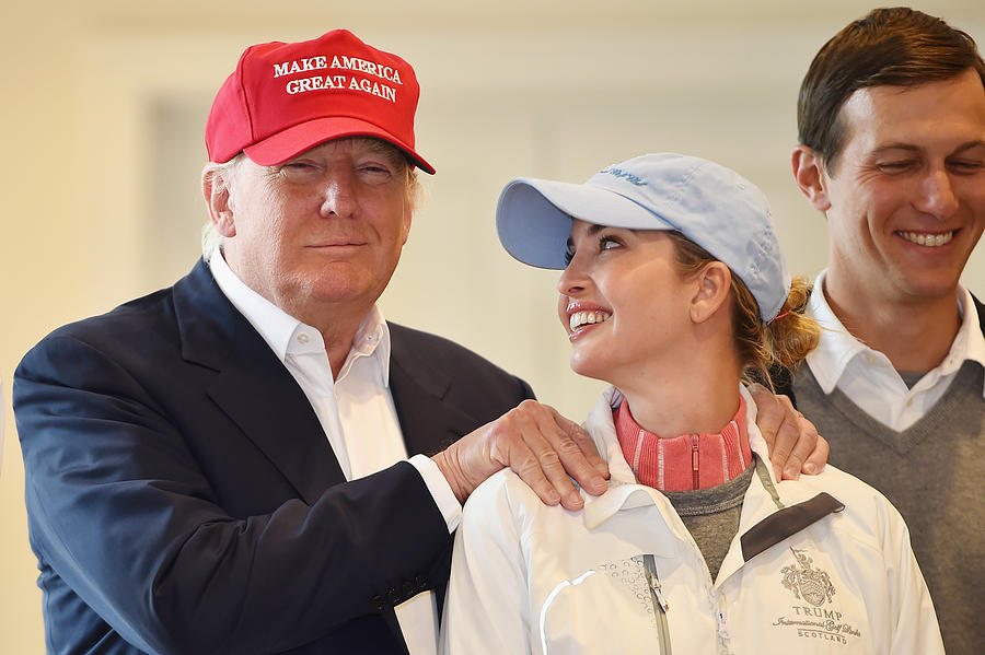 Republican Presidential Candidate Donald Trump Visits His Scottish Golf Course Photograph by Jeff J Mitchell