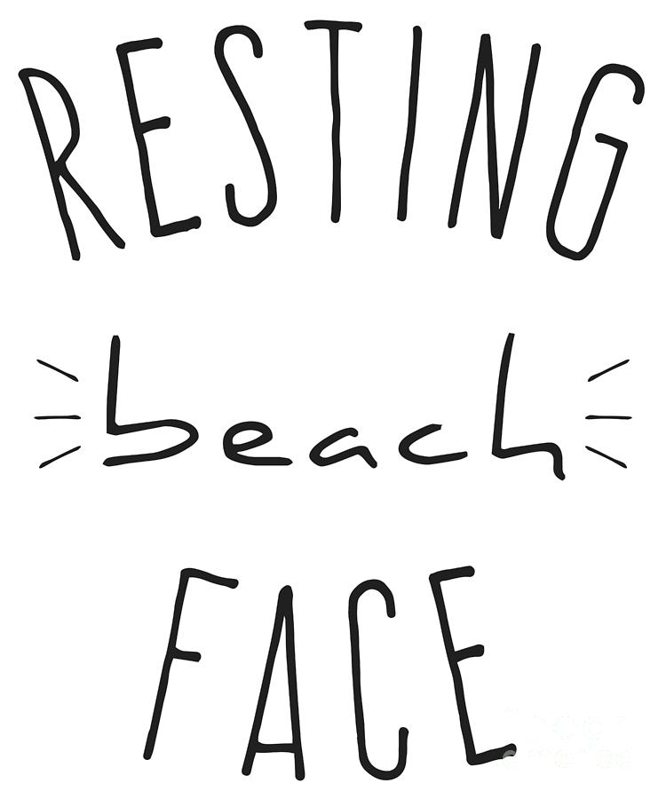 Resting Beach Face #2 Digital Art by Flippin Sweet Gear