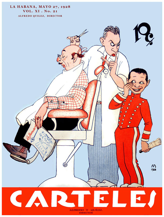 Retro Barber Poster #2 Photograph by Action Photo