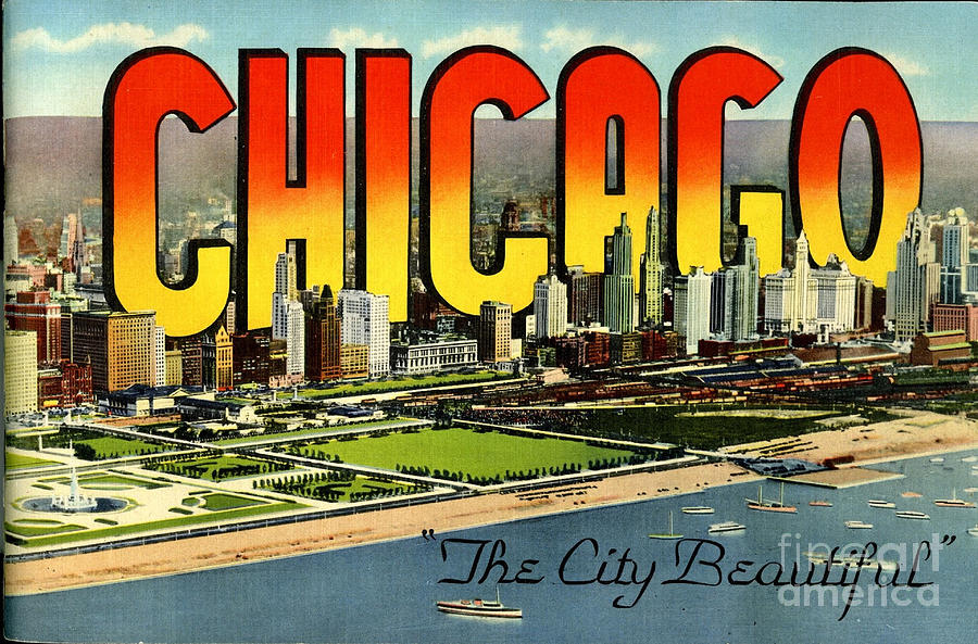 Retro Chicago Poster Photograph by Action