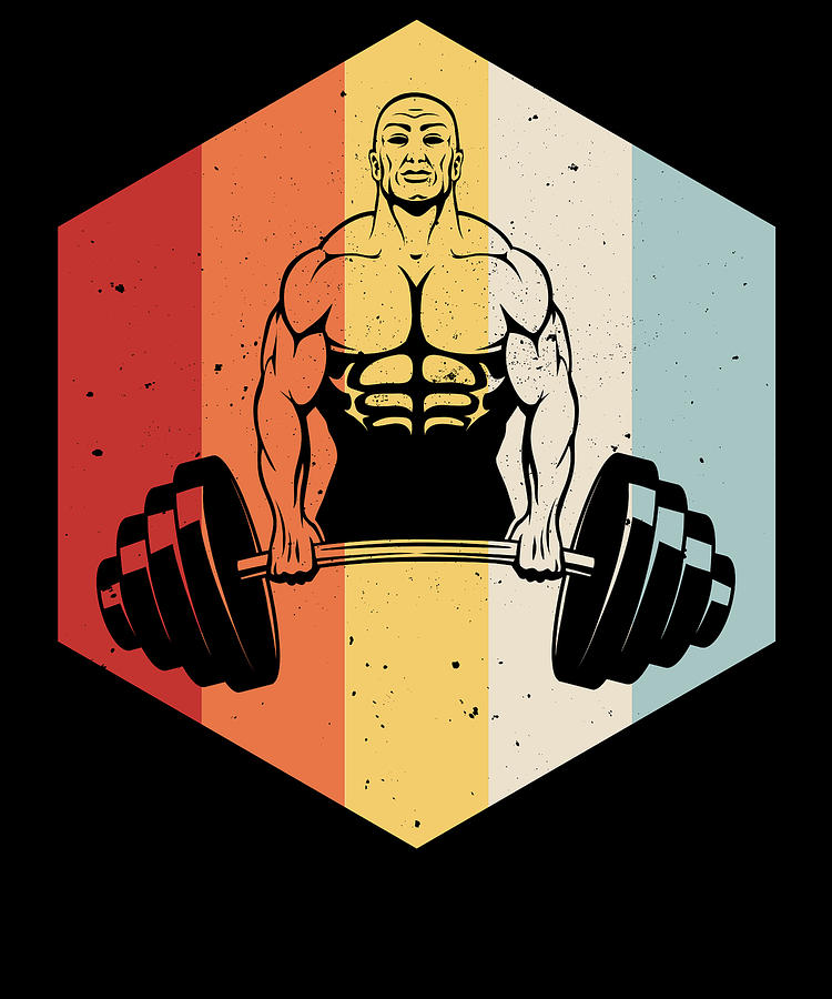 Retro Powerlifting Vintage Powerlifter Digital Art by Grance UG ...